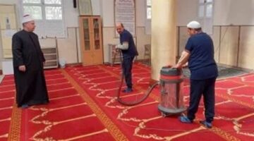 استمرار حملة النظافة الموسعة بمساجد الجمهورية استعدادًا لشهر رمضان