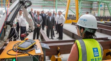 اقتصادية قناة السويس تشهد مراسم افتتاح مصنع CSCEC لتصنيع الهياكل الفولاذية
